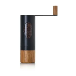 Adhoc Kaffeemühle Mrs.Bean Akazie/schwarz 21,8cm mit Kurbel