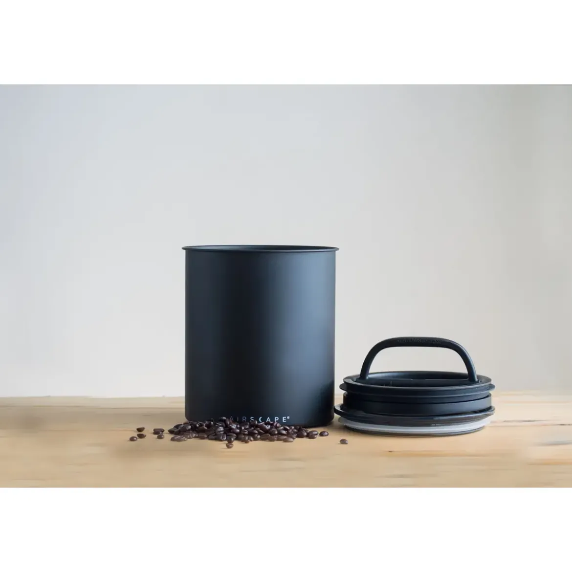 Airscape Kaffeedose 1 kg 20 cm Kilo schwarz