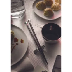 Alessi Essstäbchen Anna Stick 3-tlg. Ebenholz