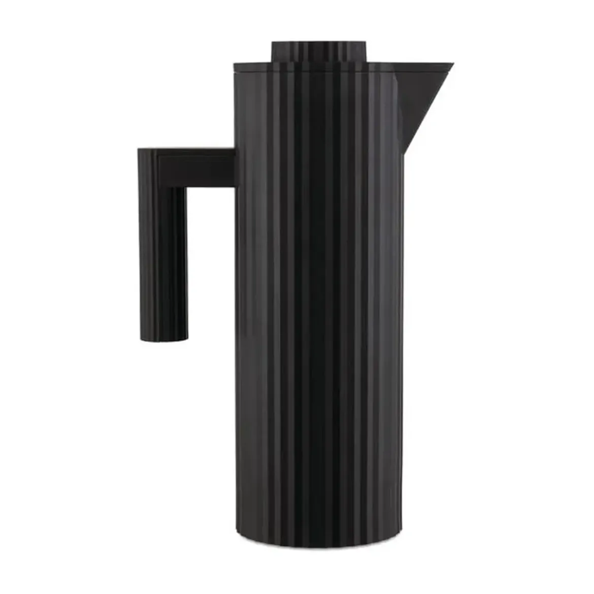 Alessi Isolierkanne schwarz Plissé thermoplastisches Harz