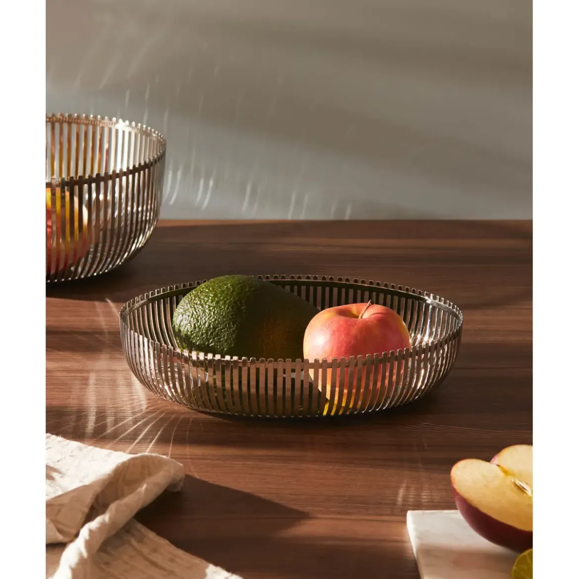 Alessi Korbschale oval 26 cm Edelstahl