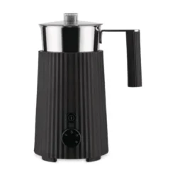 Alessi Milchaufschäumer 0,35 l Plissé schwarz