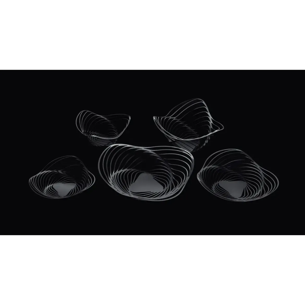 Alessi Obstschale schwarz Trinity