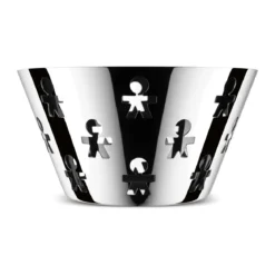 Alessi Obstschale silber 23 cm Girotondo