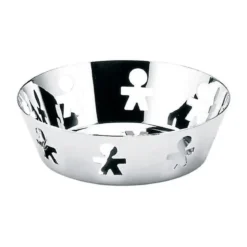 Alessi Schale Durchbruch silber 18 cm Girotondo