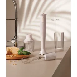 Alessi Stabmixer-Set 4-tlg. Plissé weiß