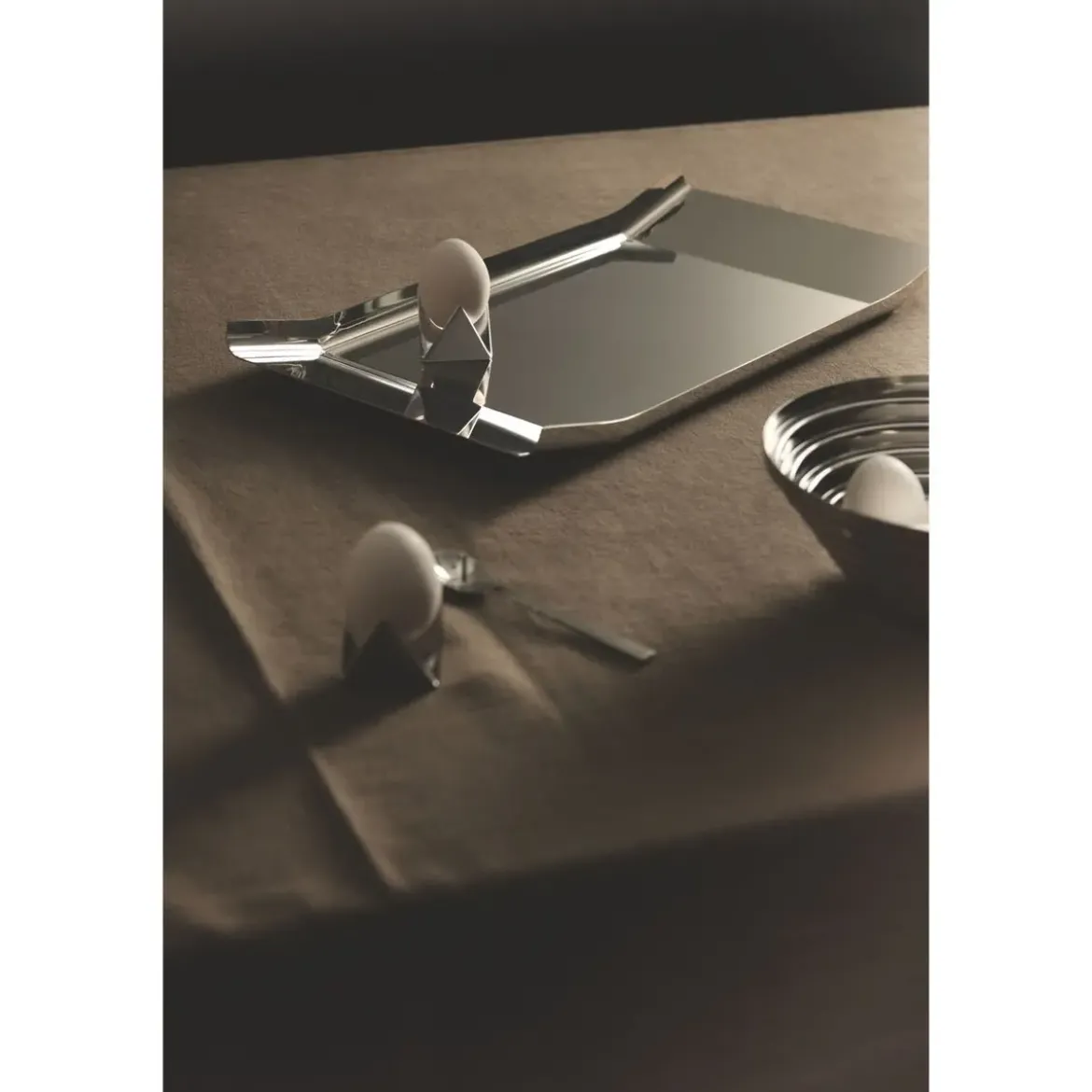 Alessi Tablett Arran 48x25 cm edelstahl