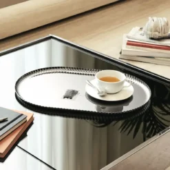 Alessi Tablett aus Edelstahl 18/10 oval 46x31x1,5cm