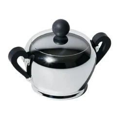 Alessi Zuckerdose Edelstahl Bombe