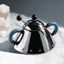 Alessi Zuckerdose m. Löffel Michael Graves