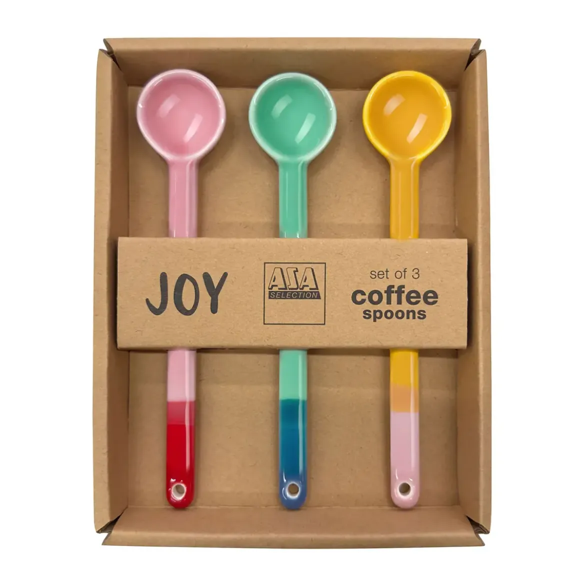 ASA Löffel 3er-Set 15 cm Joy Smoothie Colors
