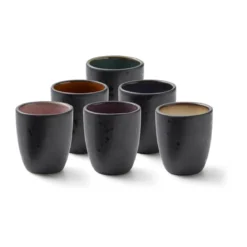Bitz Espressobecher 6er-Set schwarz