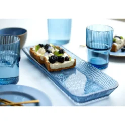 Bitz Servierplatte 38x14 cm Kusintha blau