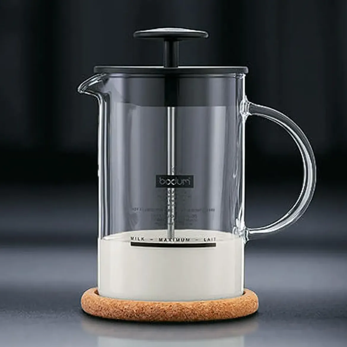 Bodum Milchschäumer 0,25 l Latteo klar