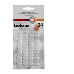 Bolsius Wachsklebeplättchen 24er-Set klar