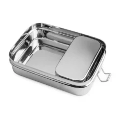 Brotzeit Lunchbox 2in1 17x13x6 cm edelstahl