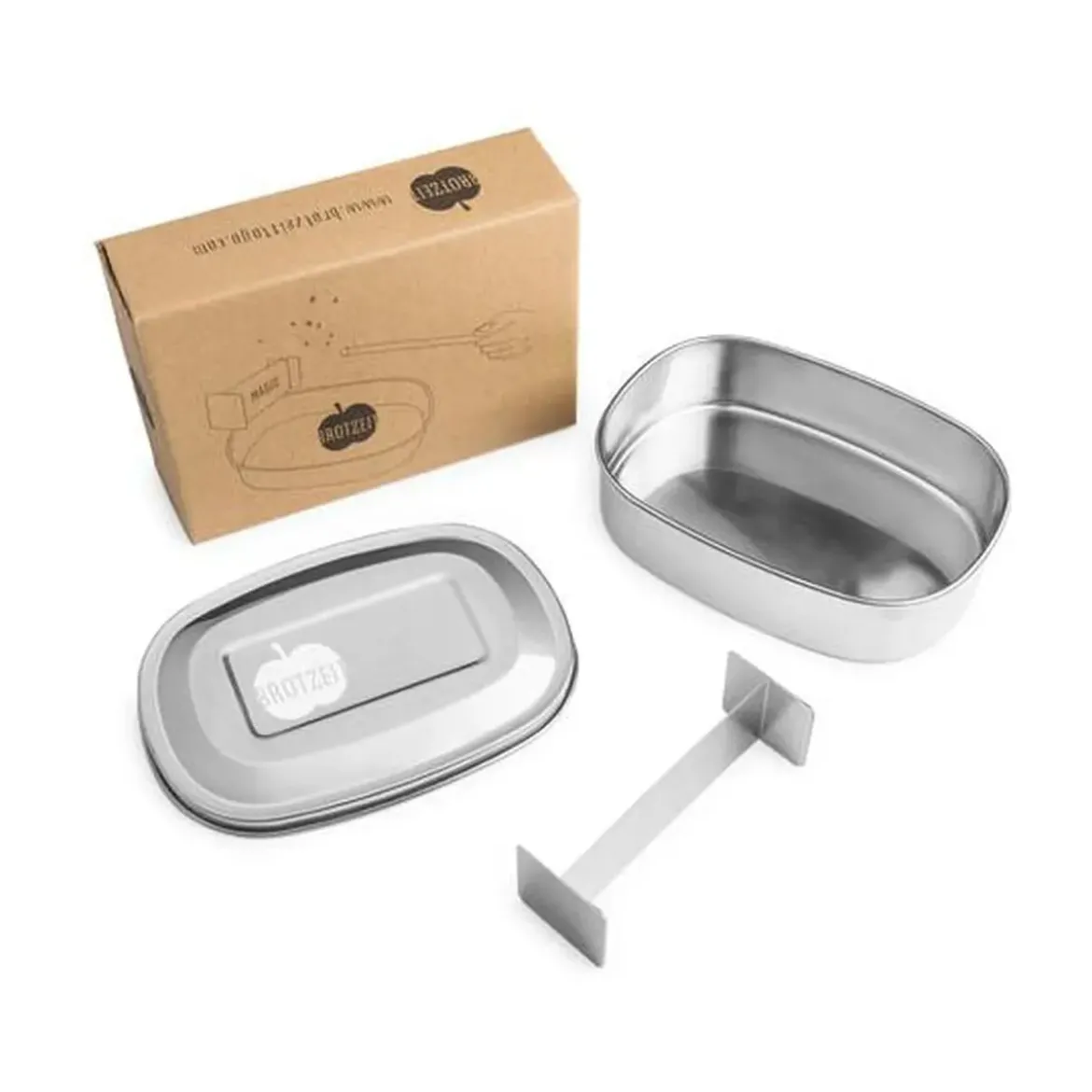 Brotzeit Lunchbox Magic grün Edelstahl 16,5x12,5x4,5cm
