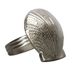Byon Serviettenring Muschel 4 cm silber