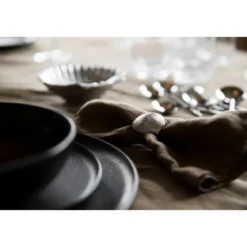 Byon Serviettenring Muschel 4 cm silber