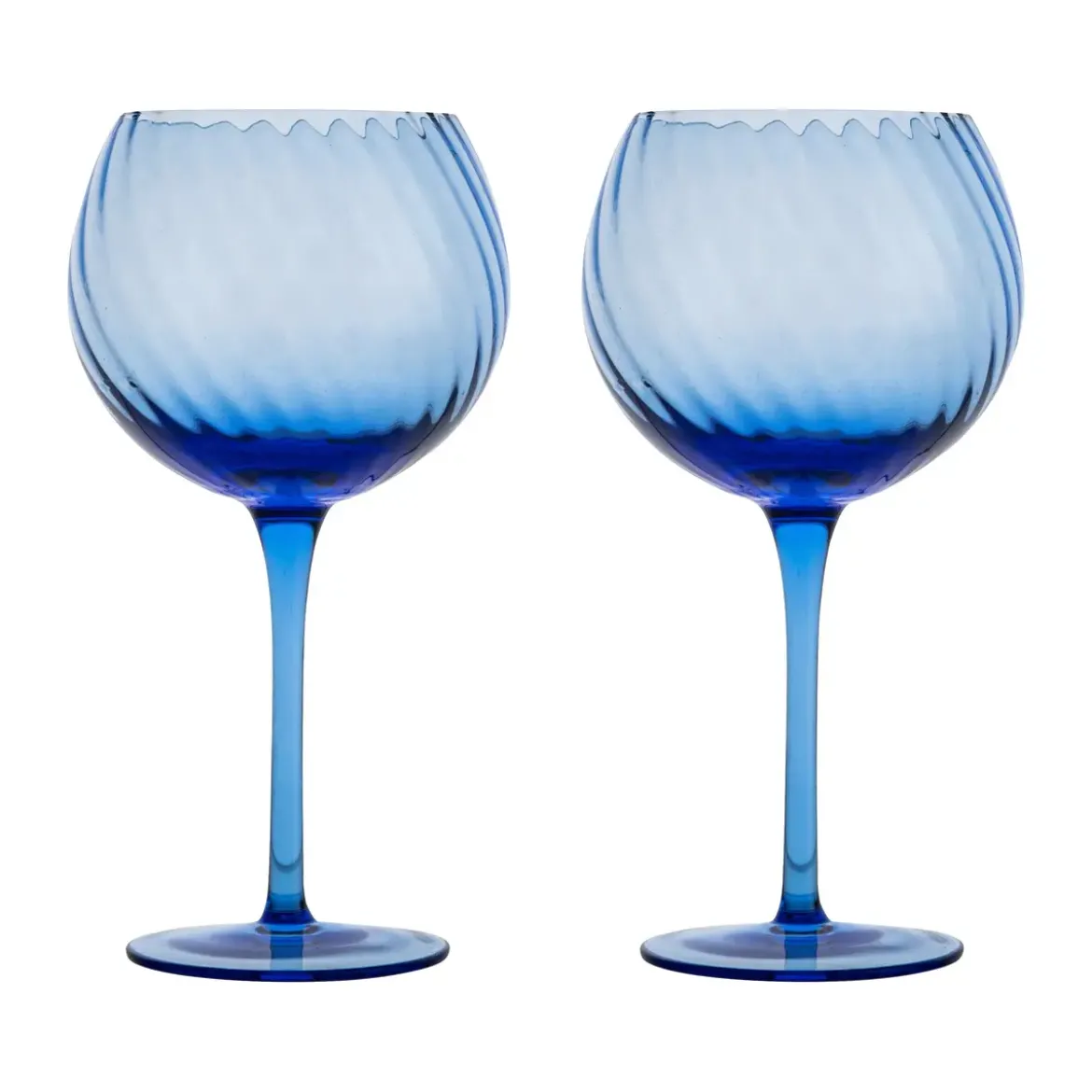 Byon Weinglas 2er-Set Opacity blau