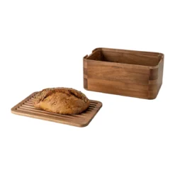 Continenta Brotkasten 36x23x16 cm Akazie