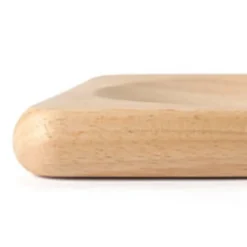 Continenta Wiegemesserbett mit Wiegemesser 23x23 cm Gummibaumholz