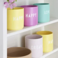Design Letters Becher 8 cm Favourite Fashion Colour Happy lila
