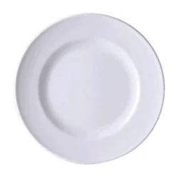 Dibbern Teller flach 26 cm Fahne Solid Color weiss