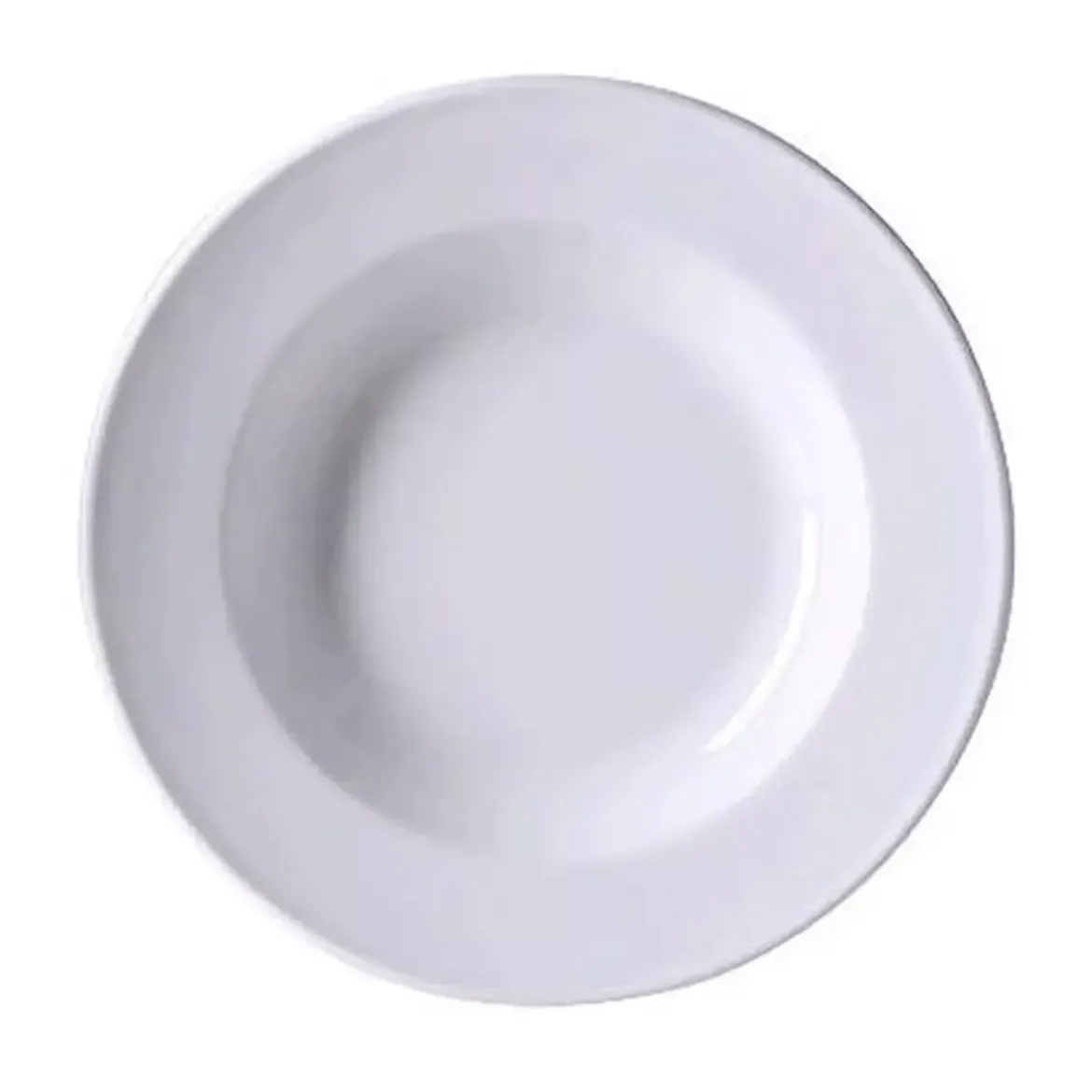 Dibbern Teller tief 23 cm Fahne Solid Color weiss