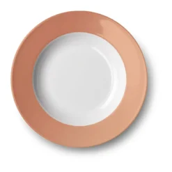 Dibbern Teller tief 23 cm Fahne Solid Color blush