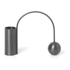 ferm LIVING Kerzenhalter 11 cm Balance schwarz