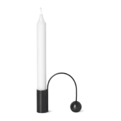 ferm LIVING Kerzenhalter 11 cm Balance schwarz