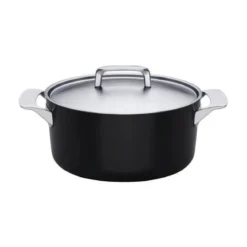 Fiskars Kasserolle mit Deckel 3,5 l Rotisser schwarz