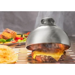 Gefu Burger- und Schmelzglocke 15 cm BBQ silber