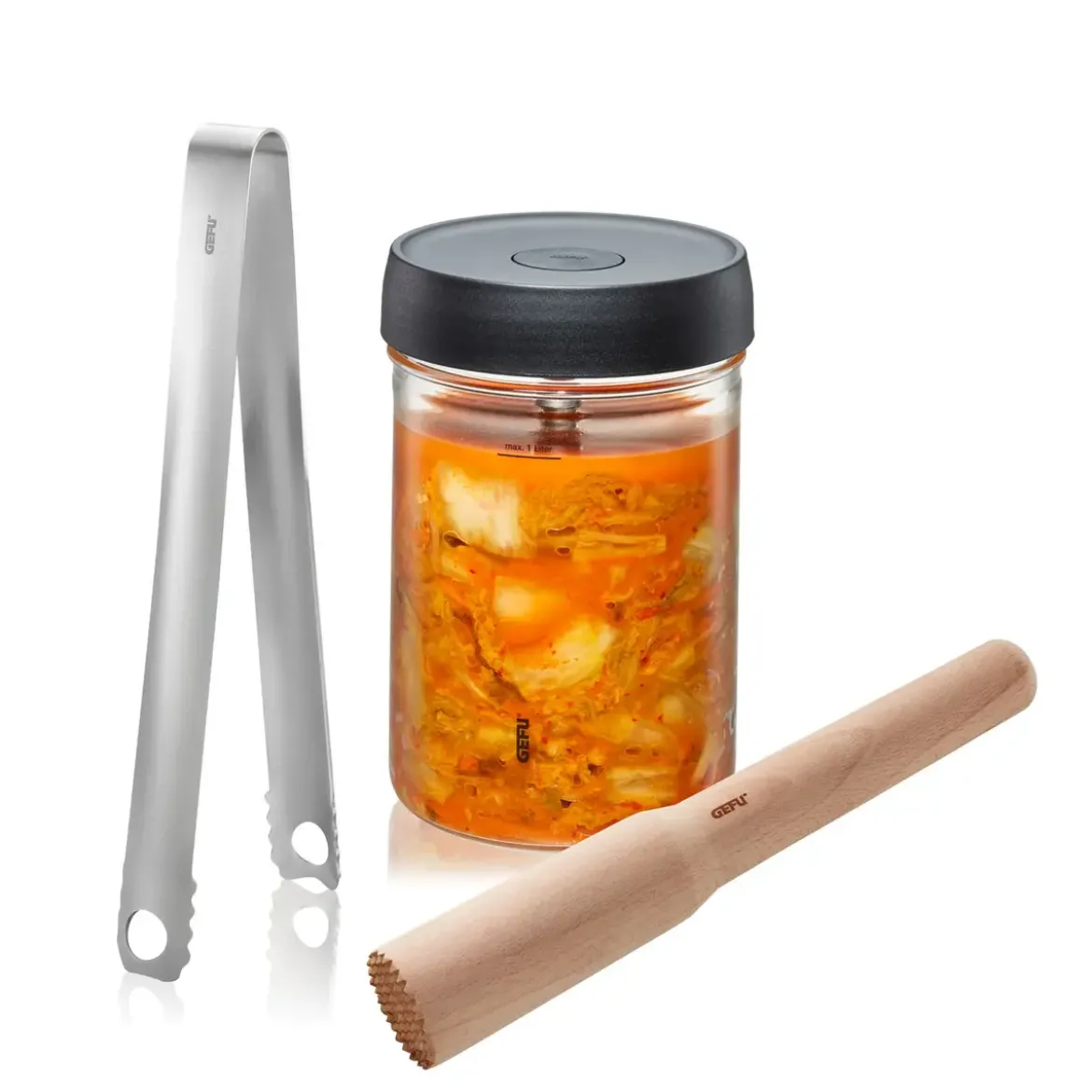 Gefu Fermentier-Set 4-tlg. Nativo mehrfarbig