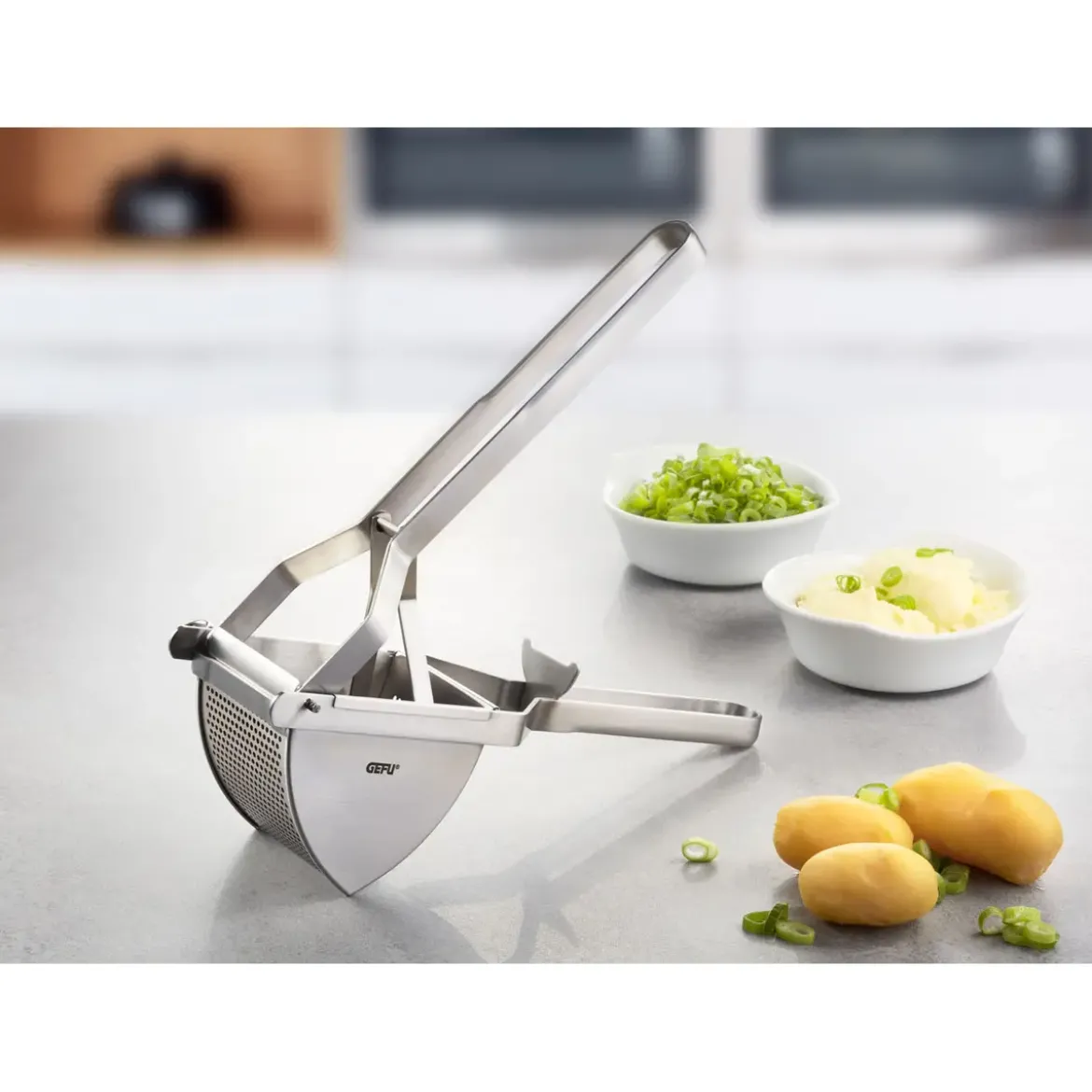 Gefu Kartoffelpresse Das Original 31 cm silber
