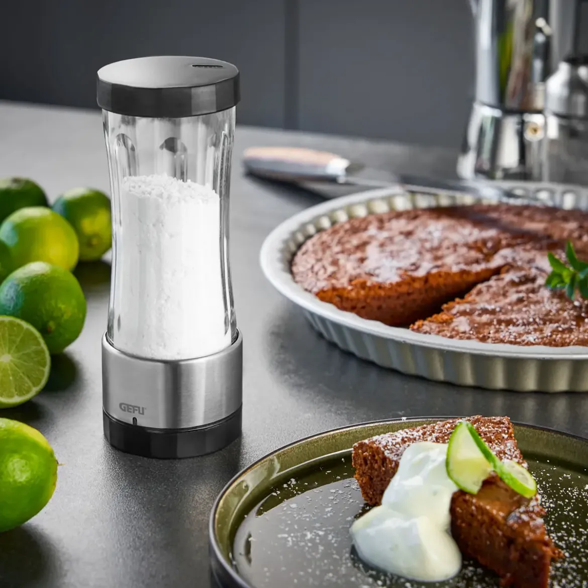 Gefu Puderzuckermühle Dispenso 20 cm klar
