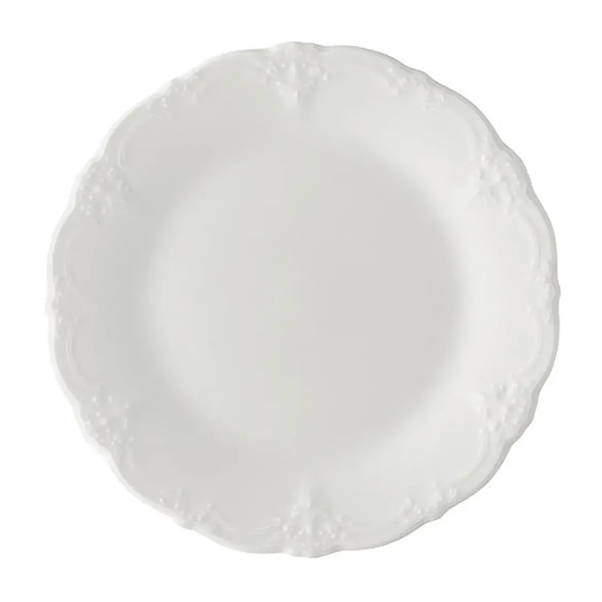 Hutschenreuther Frühstücksteller 20 cm Fahne Baronesse Weiss
