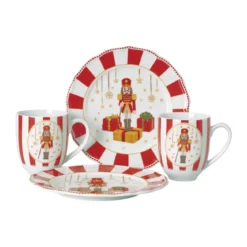 Hutschenreuther Geschirr-Set 4-tlg. Christmas Love Red