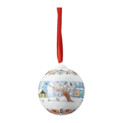 Hutschenreuther Porzellankugel 6 cm Sammeledition Weihnachten Weihnachtskugel 2022