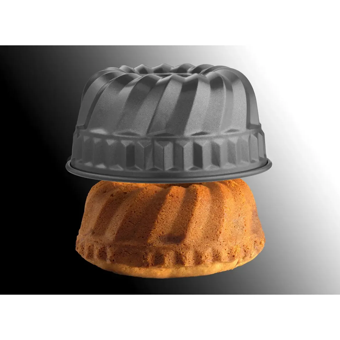 Kaiser Bundform 22 cm La Forme Plus schwarz