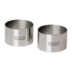 Kaiser Teig- und Speiseringe 2er-Set Piccantini silber