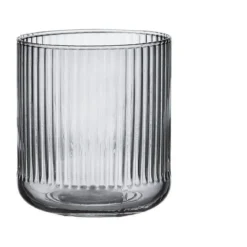 Ladelle Wasserglas 380ml Zephyr Ribbed anthrazit