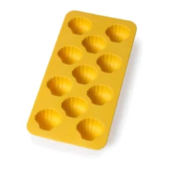 Lekue Eiswürfelform Muschel 23x12 cm gelb