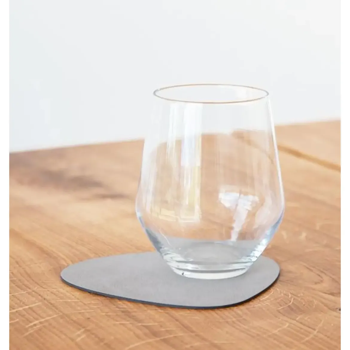 LINDDNA Glasuntersetzer 11x13 cm Curve Nupo light grey