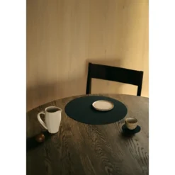 LINDDNA Tischset L 38 cm Circle Nupo black inck