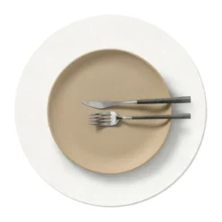 LINDDNA Tischset L 38 cm Circle Nupo pure white