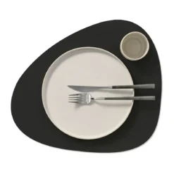 LINDDNA Tischset L 37x44 cm Curve Nupo black inck