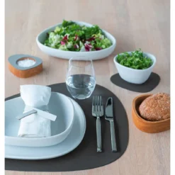 LINDDNA Tischset L 37x44 cm Curve Nupo caviar