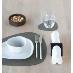 LINDDNA Tischset M 31x35 cm Curve Serene moss